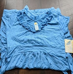 New Adorable Tie Blue Dress